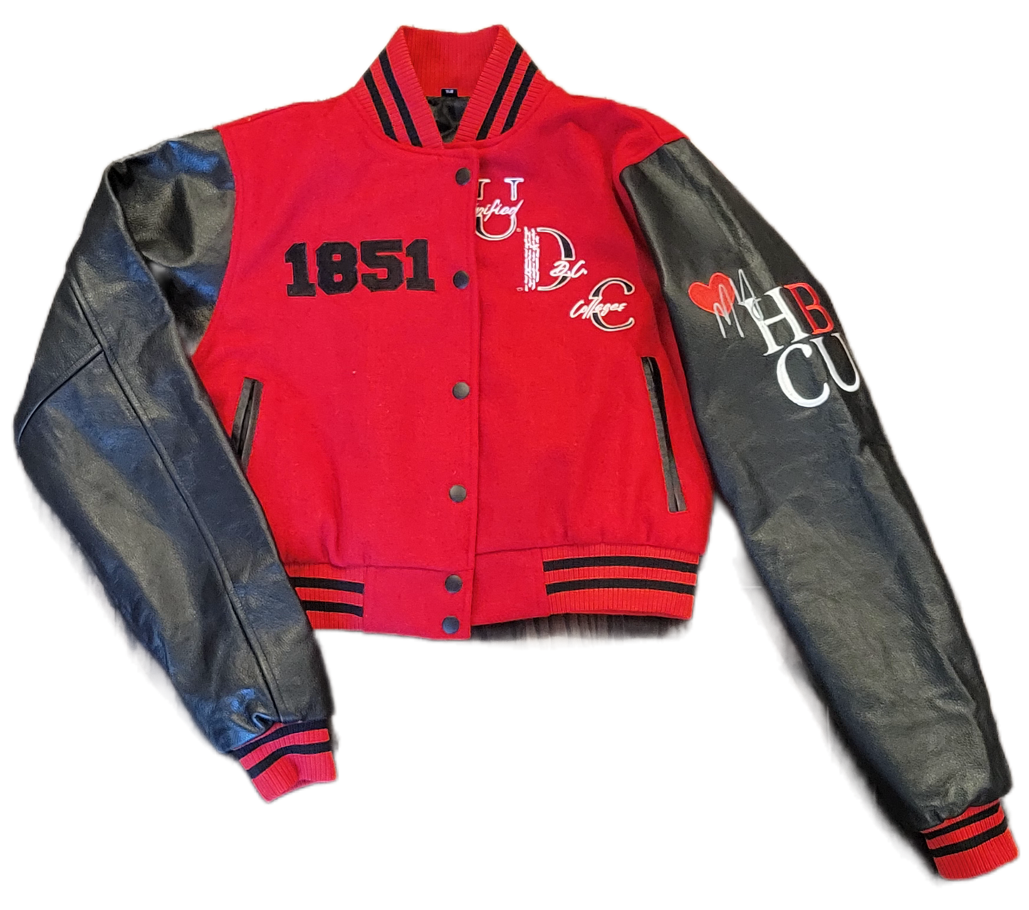 UDC HERStory Cropped Letterman Jacket